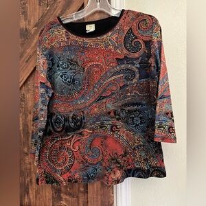 Jess & Jane USA Paisley Print Women’s . Size M